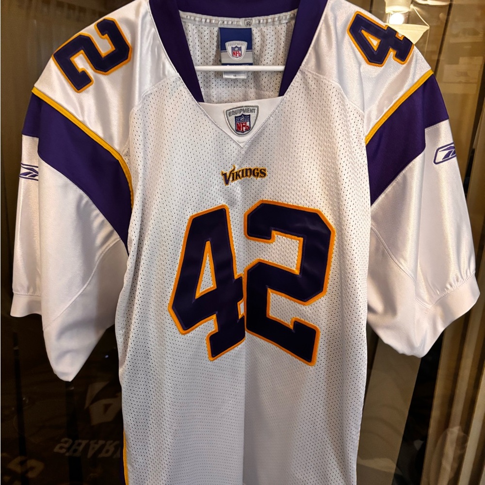 Reebok Vikings White NFL Jersey Authentic on Field version